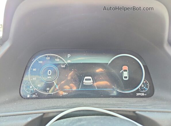 5NPEH4J26MH117709 2021 HYUNDAI SONATA Black ხელსაწყოთა პანელის ხედი