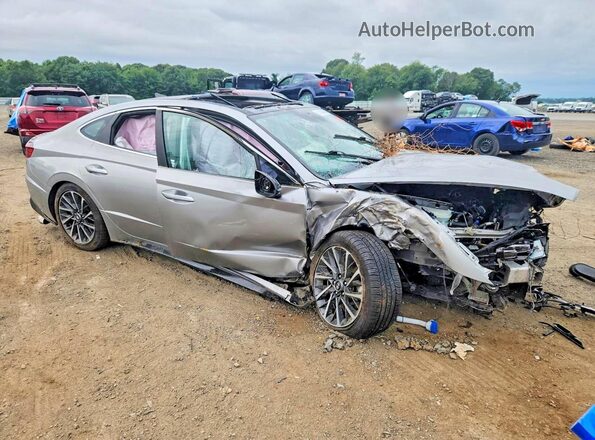 5NPEH4J27LH008271 2020 HYUNDAI SONATA Gray Front right