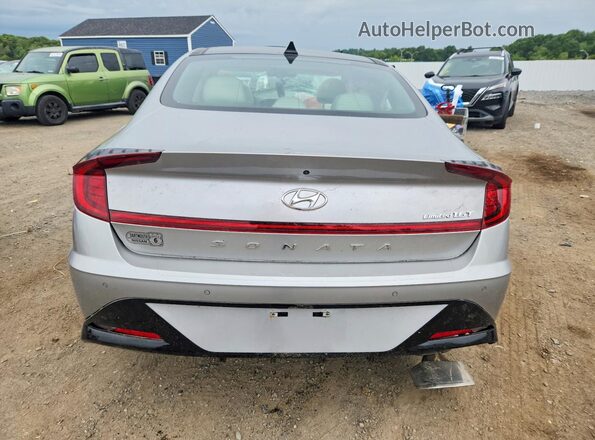 5NPEH4J27LH008271 2020 HYUNDAI SONATA Gray Rear view