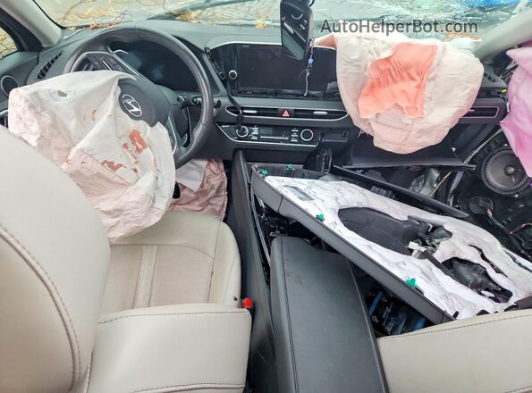 5NPEH4J27LH008271 2020 HYUNDAI SONATA Gray Dashboard view