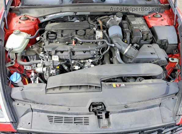 5NPEH4J27MH064387 2021 HYUNDAI SONATA Red Rear interior view