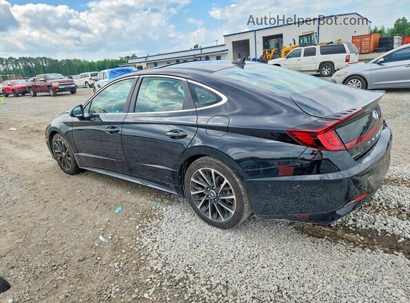 5NPEH4J27MH064437 2021 HYUNDAI SONATA Black Հետևի ձախ