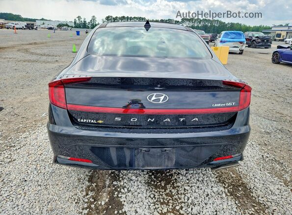 5NPEH4J27MH064437 2021 HYUNDAI SONATA Black Հետևի տեսք