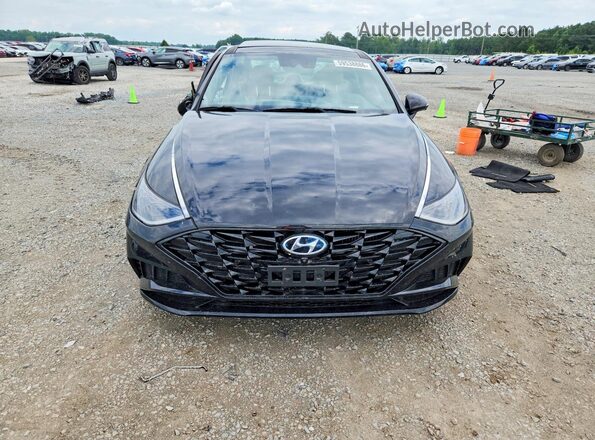 5NPEH4J27MH064437 2021 HYUNDAI SONATA Black Դիմացի տեսք