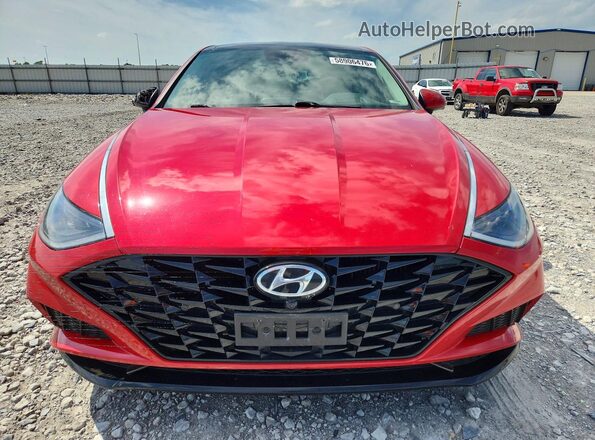 5NPEH4J27MH117315 2021 HYUNDAI SONATA Red Vista frontal