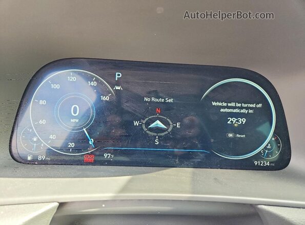 5NPEH4J27MH117315 2021 HYUNDAI SONATA Red Vista del cuadro de instrumentos