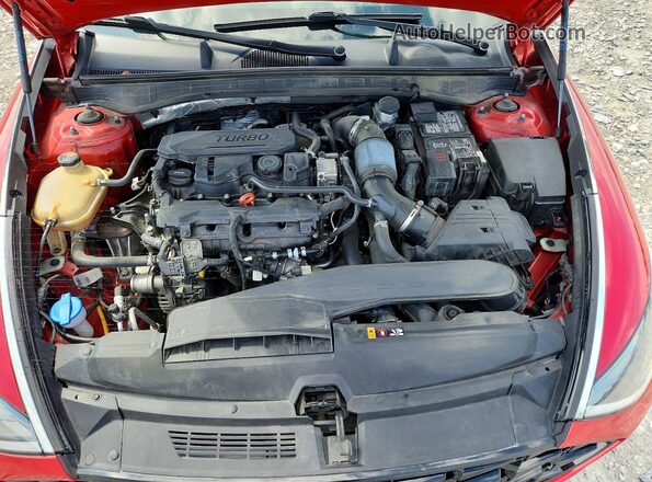5NPEH4J27MH117315 2021 HYUNDAI SONATA Red Vista interior trasera