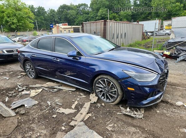 5NPEH4J27NH140806 2022 HYUNDAI SONATA Blue წინა მარჯვენა