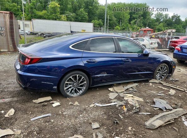 5NPEH4J27NH140806 2022 HYUNDAI SONATA Blue უკანა მარჯვენა