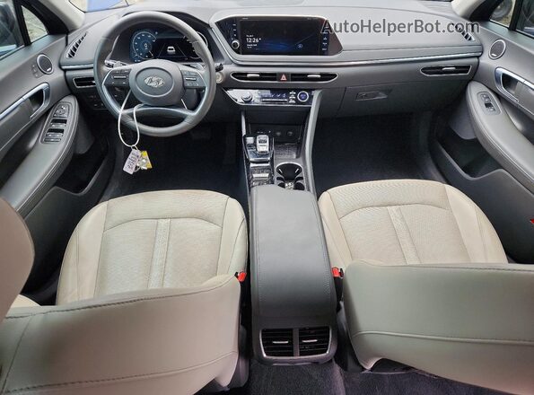 5NPEH4J27NH140806 2022 HYUNDAI SONATA Blue წინა პანელის ხედი