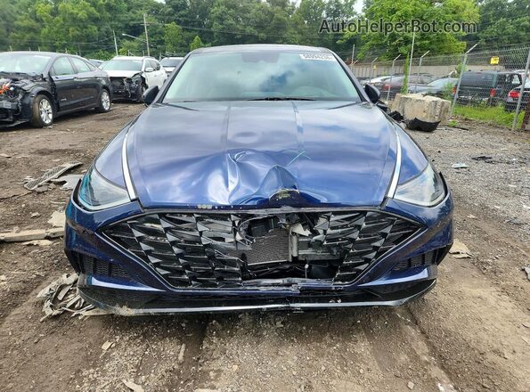 5NPEH4J27NH140806 2022 HYUNDAI SONATA Blue წინა ხედი