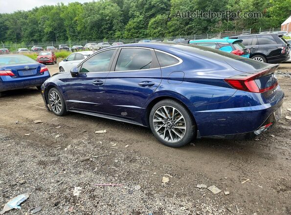 5NPEH4J27NH140806 2022 HYUNDAI SONATA Blue უკანა მარცხენა