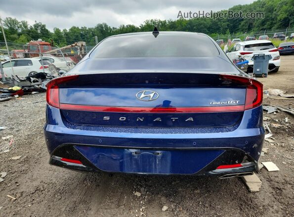 5NPEH4J27NH140806 2022 HYUNDAI SONATA Blue უკანა ხედი