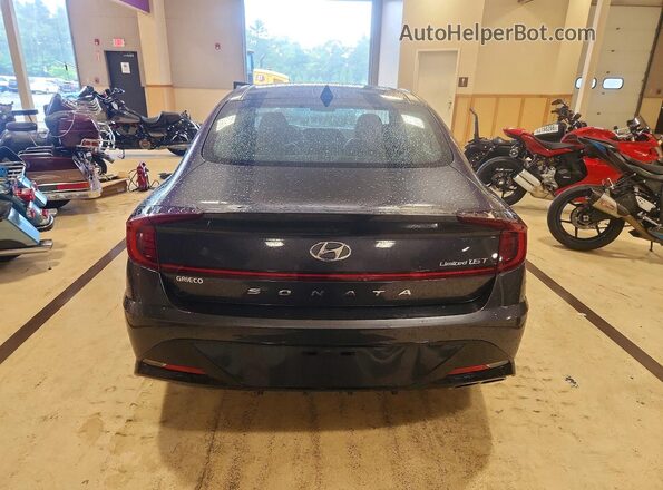 5NPEH4J28LH040744 2020 HYUNDAI SONATA Gray Հետևի տեսք