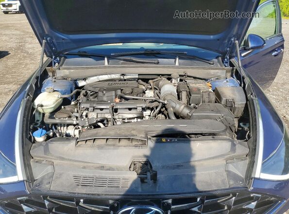 5NPEH4J28LH045555 2020 HYUNDAI SONATA Blue Rear interior view