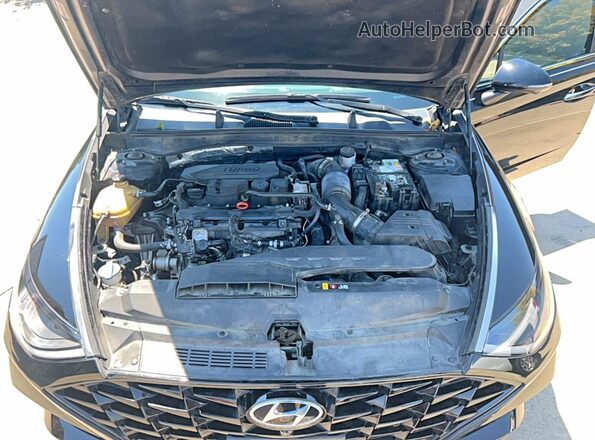 5NPEH4J28MH088990 2021 HYUNDAI SONATA Черный Вид панели приборов