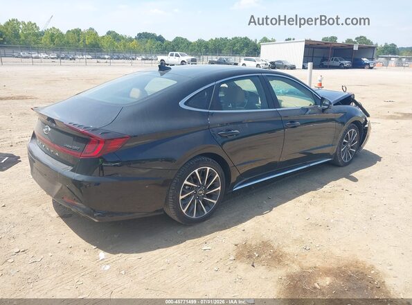 5NPEH4J29LH028277 2020 HYUNDAI SONATA Черный Задняя правая четверть