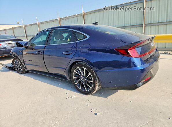 5NPEH4J29LH039991 2020 HYUNDAI SONATA Blue Задня ліва чверть