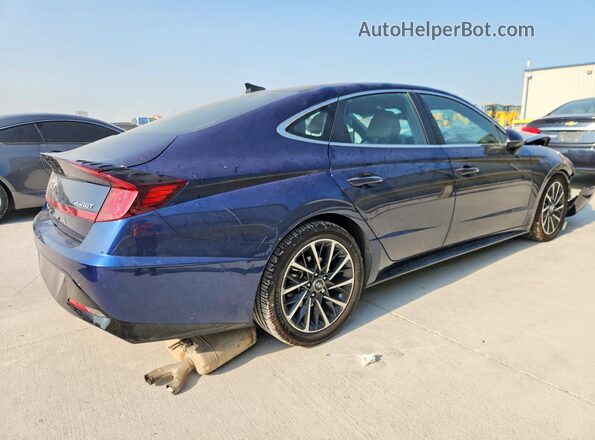 5NPEH4J29LH039991 2020 HYUNDAI SONATA Blue Задня права чверть
