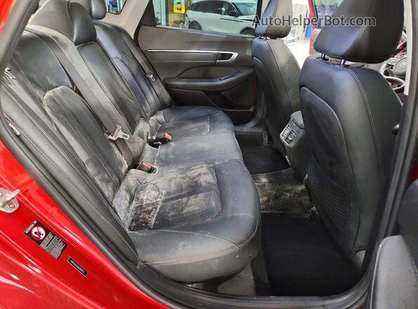 5NPEH4J29MH089422 2021 HYUNDAI SONATA Темно-бордовый Вид задних сидений