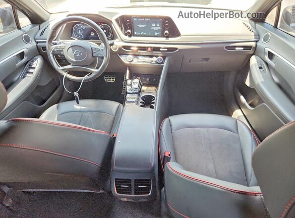 5NPEJ4J20MH123817 2021 HYUNDAI SONATA Gray Widok deski rozdzielczej