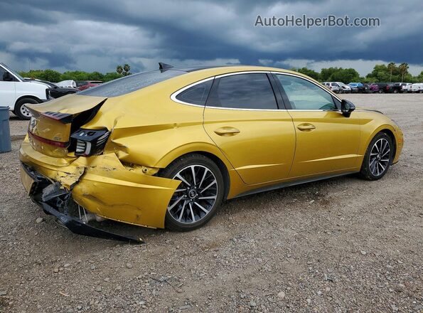 5NPEJ4J21LH024504 2020 HYUNDAI ELANTRA Золотой Задняя правая четверть
