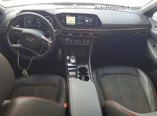 5NPEJ4J21LH048415 2020 HYUNDAI SONATA Gray Widok deski rozdzielczej
