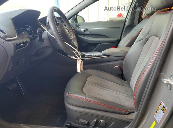 5NPEJ4J21LH048415 2020 HYUNDAI SONATA Gray Widok wnętrza z przodu
