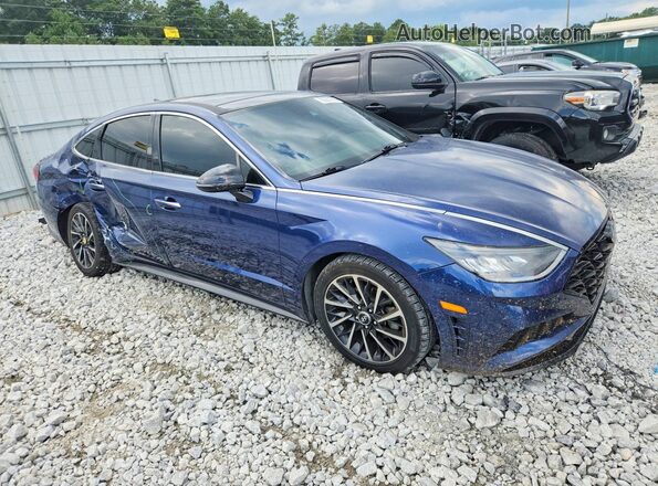 5NPEJ4J22LH041392 2020 HYUNDAI SONATA Blue Front right