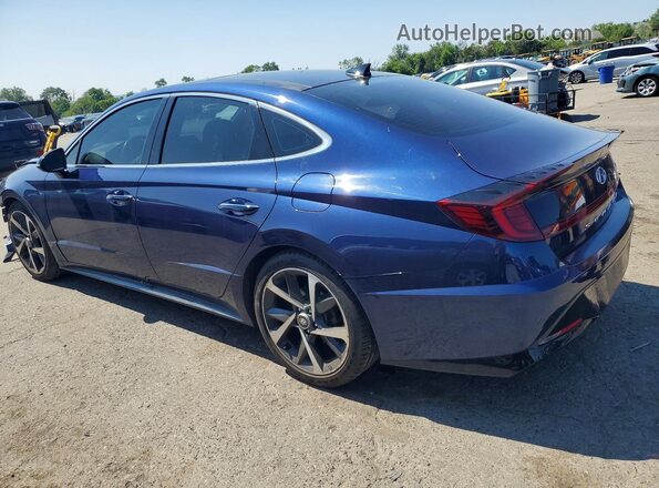 5NPEJ4J22MH132471 2021 HYUNDAI SONATA Blue Tył lewy