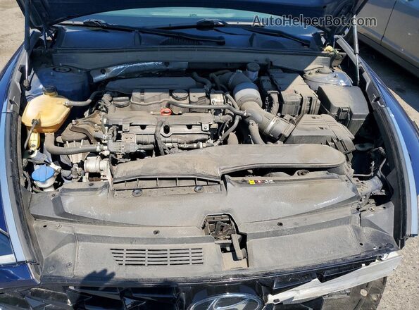 5NPEJ4J22MH132471 2021 HYUNDAI SONATA Blue Widok wnętrza z tyłu