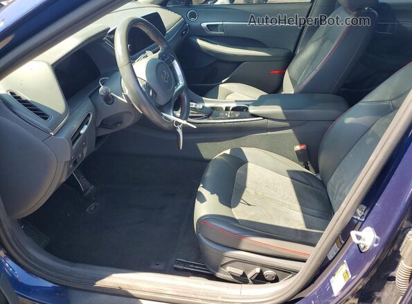 5NPEJ4J22MH132471 2021 HYUNDAI SONATA Blue Widok wnętrza z przodu