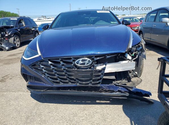 5NPEJ4J22MH132471 2021 HYUNDAI SONATA Blue Widok z przodu