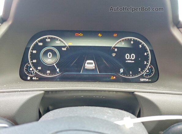 5NPEJ4J23LH009048 2020 HYUNDAI SONATA Gray ხელსაწყოთა პანელის ხედი