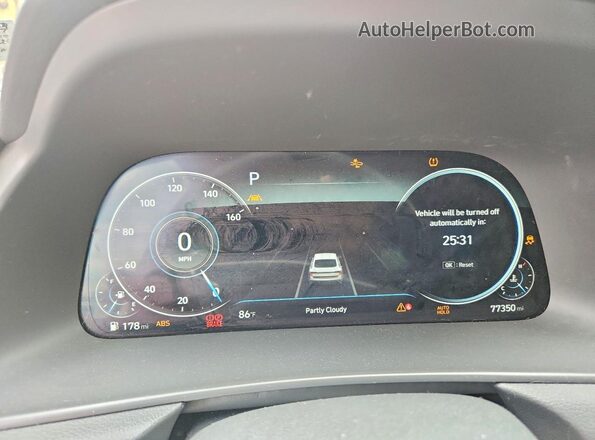 5NPEJ4J24LH002724 2020 HYUNDAI SONATA White Vista del cuadro de instrumentos