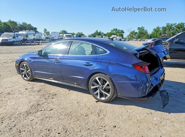 5NPEJ4J24NH148947 2022 HYUNDAI SONATA Blue Задня ліва чверть