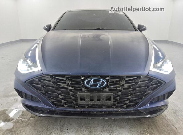 5NPEJ4J26LH042304 2020 HYUNDAI SONATA Blue Widok z przodu