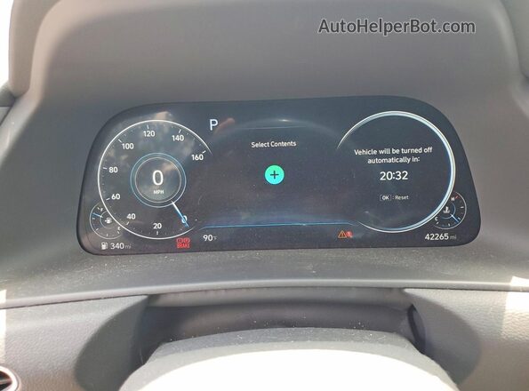 5NPEJ4J26MH074252 2021 HYUNDAI SONATA Gray Vista del cuadro de instrumentos