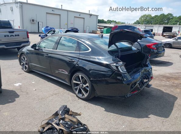 5NPEJ4J26MH091259 2021 HYUNDAI SONATA Черный Задняя левая четверть