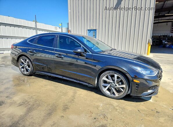5NPEJ4J28MH066136 2021 HYUNDAI SONATA Black Передня права чверть