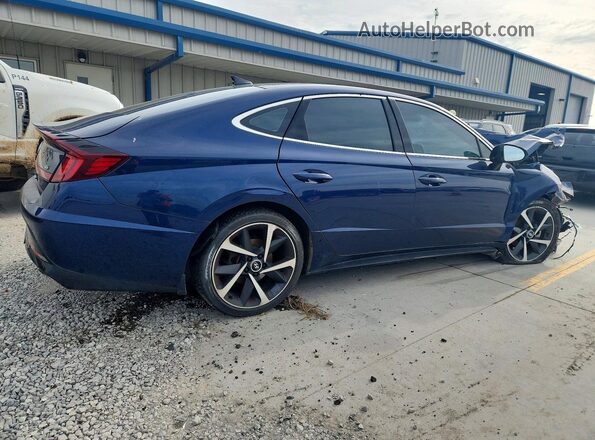 5NPEJ4J28MH087746 2021 HYUNDAI SONATA Blue Հետևի աջ