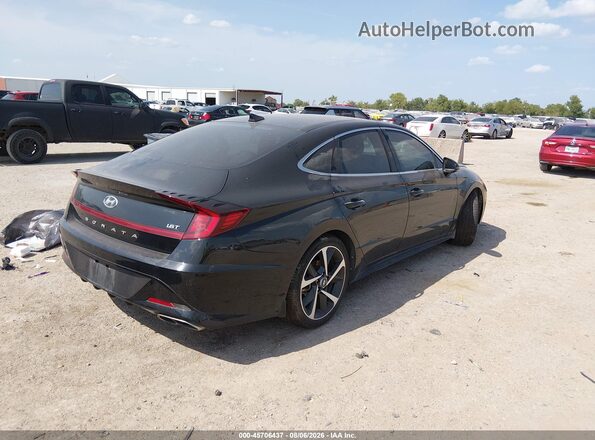 5NPEJ4J28MH124889 2021 HYUNDAI SONATA Черный Задняя правая четверть