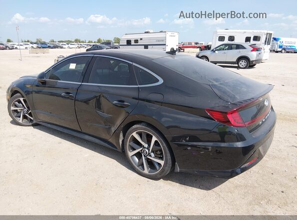 5NPEJ4J28MH124889 2021 HYUNDAI SONATA Черный Задняя левая четверть