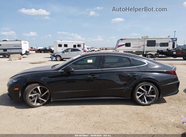 5NPEJ4J28MH124889 2021 HYUNDAI SONATA Черный Вид задней части салона