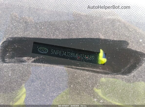 5NPEJ4J28MH124889 2021 HYUNDAI SONATA Черный 