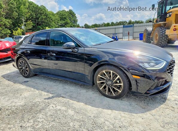 5NPEJ4J29LH027652 2020 HYUNDAI SONATA Black Вид салону спереду