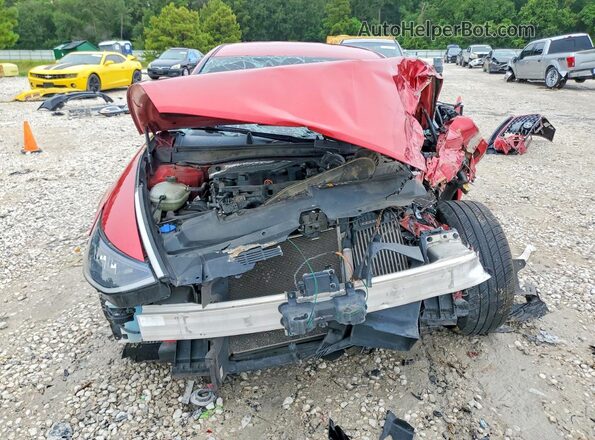 5NPEJ4J29MH077663 2021 HYUNDAI SONATA Red Front view