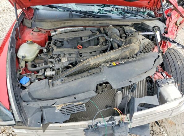 5NPEJ4J29MH077663 2021 HYUNDAI SONATA Red Rear interior view