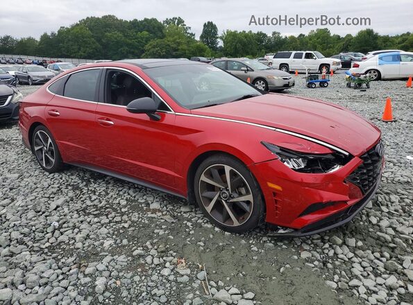 5NPEJ4J29NH138172 2022 HYUNDAI SONATA Red Delantero derecho