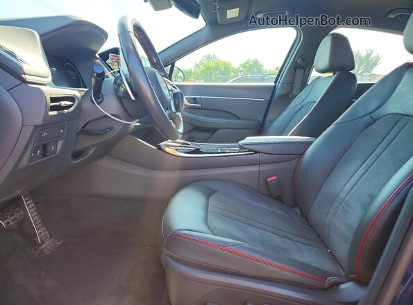 5NPEJ4J2XLH034268 2020 HYUNDAI SONATA Blue Vista interior delantera